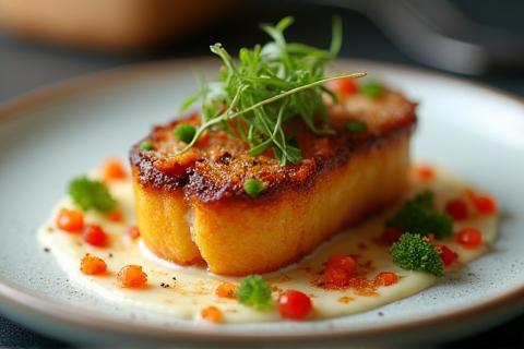 Professional food photography of a plated dish